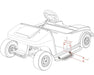 Club Car DS (2004-2013) Golf Cart Nerf Bars / Running Boards (set of 2) - GOLFCARTSTUFF.COM™