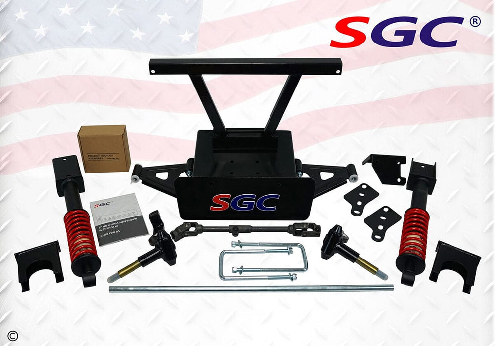 Club Car DS 6" HD Built-In Coil-Over Shock A-Arm Lift Kit (Years 1982 - 2006)⎮SGC® - GOLFCARTSTUFF.COM™