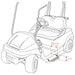 Club Car Precedent Golf Cart Nerf Bars / Running Boards (set of 2) - GOLFCARTSTUFF.COM™