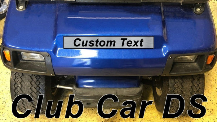Custom Laser Engraved Club Car DS Nameplate - GOLFCARTSTUFF.COM™