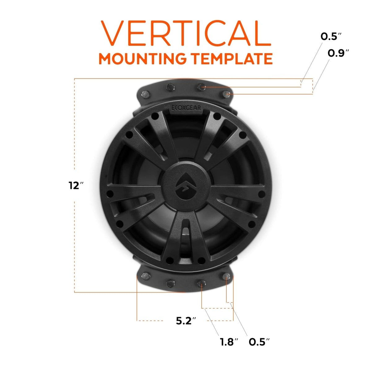 SoundExtreme Golf Cart 8inch 500 Watt Subwoofer ECOXGEAR