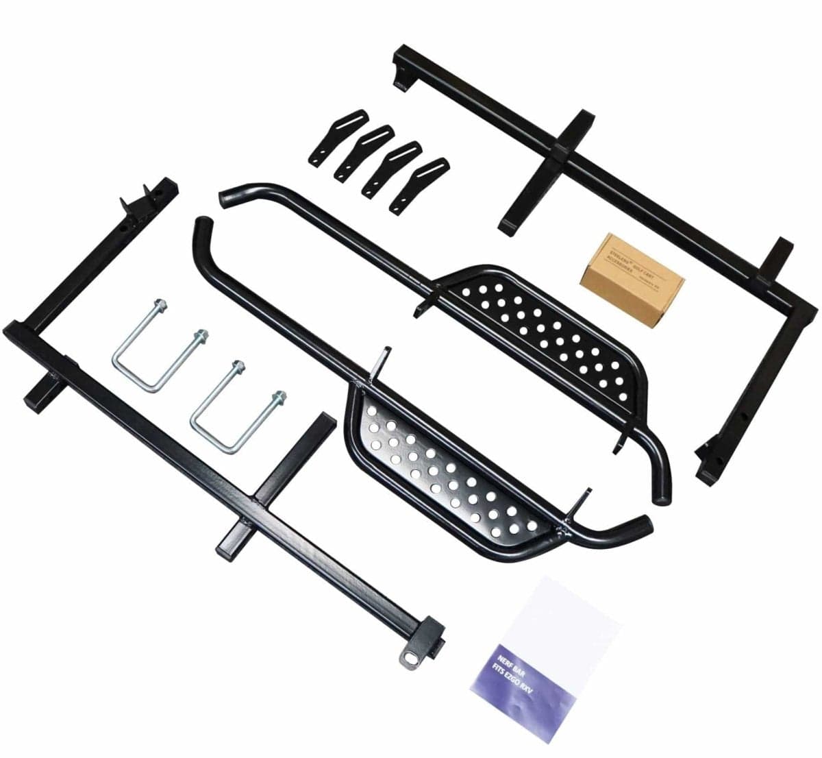 EZGO RXV Golf Cart Nerf Bars / Running Boards (set of 2