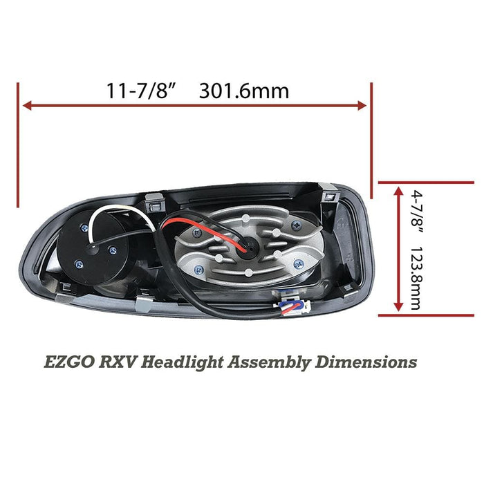 EZGO RXV LED Headlight Replacement Assemblies —