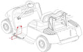 EZGO TXT/ PDS Golf Cart Nerf Bars / Running Boards (set of 2) - GOLFCARTSTUFF.COM™