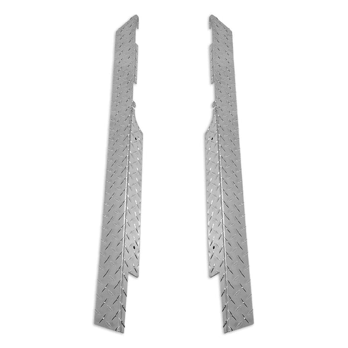 EZGO TXT Polished Aluminum Diamond Plate Full Rocker Panels - GOLFCARTSTUFF.COM™