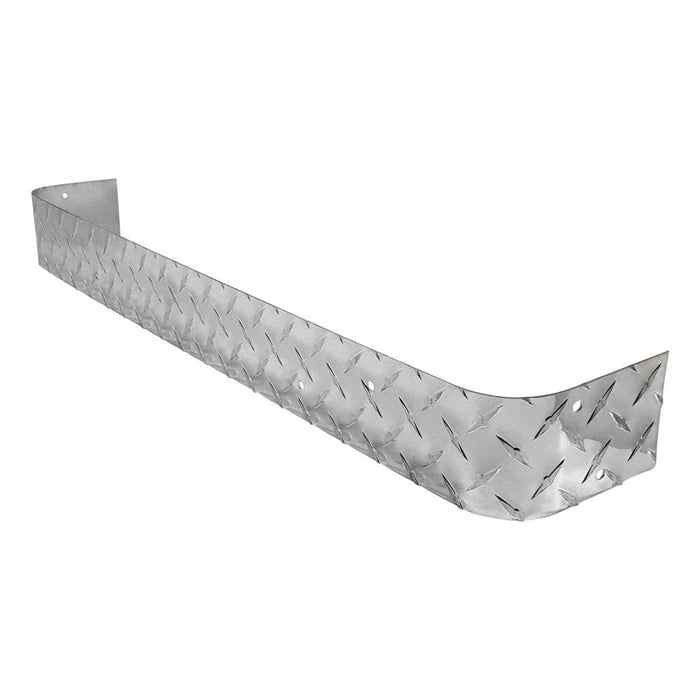 EZGO TXT Polished Aluminum Diamond Plate Rear Bumper - GOLFCARTSTUFF.COM™