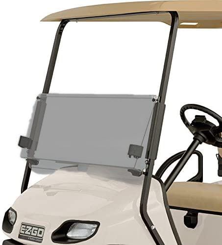 EZGO TXT Valor/Freedom Tinted Golf Cart Folding Windshield (2014 and Newer) - GOLFCARTSTUFF.COM™