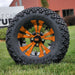 GCS™ Colorway 12" Vampire Golf Cart Wheels and 23" Golf Cart Tires Combo - Set of 4 (Choose your tire!) - GOLFCARTSTUFF.COM™