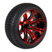 GCS™ Colorway 14" Caliber Golf Cart Wheels and 205/30-14 DOT Street/Turf Golf Cart Tires Combo - Set of 4 (Choose your tire!) - GOLFCARTSTUFF.COM™