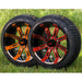 GCS™ Colorway 14" Tempest Golf Cart Wheels and 205/30-14 DOT Street/Turf Golf Cart Tires Combo - Set of 4 (Choose your tire!) - GOLFCARTSTUFF.COM™
