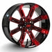 GCS™ Colorway 14" Tempest Golf Cart Wheels and 23" Tall Golf Cart Tires Combo - Set of 4 (Choose your tire!) - GOLFCARTSTUFF.COM™