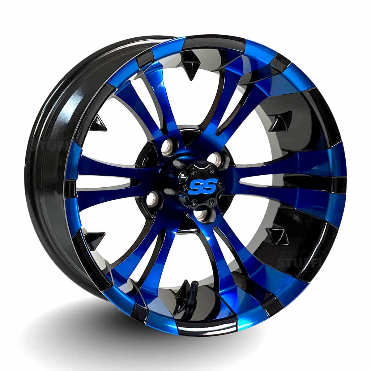 GCS™ Colorway 14" Vampire Golf Cart Wheels and 205/30-14 DOT Street/Turf Golf Cart Tires Combo - Set of 4 (Choose your tire!) - GOLFCARTSTUFF.COM™