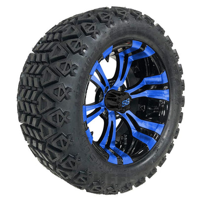 GCS™ Colorway 14" Vampire Golf Cart Wheels and 23" Tall Golf Cart Tires Combo - Set of 4 (Choose your tire!) - GOLFCARTSTUFF.COM™