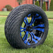 GCS™ Colorway 14" Vampire Golf Cart Wheels and 23" Tall Golf Cart Tires Combo - Set of 4 (Choose your tire!) - GOLFCARTSTUFF.COM™
