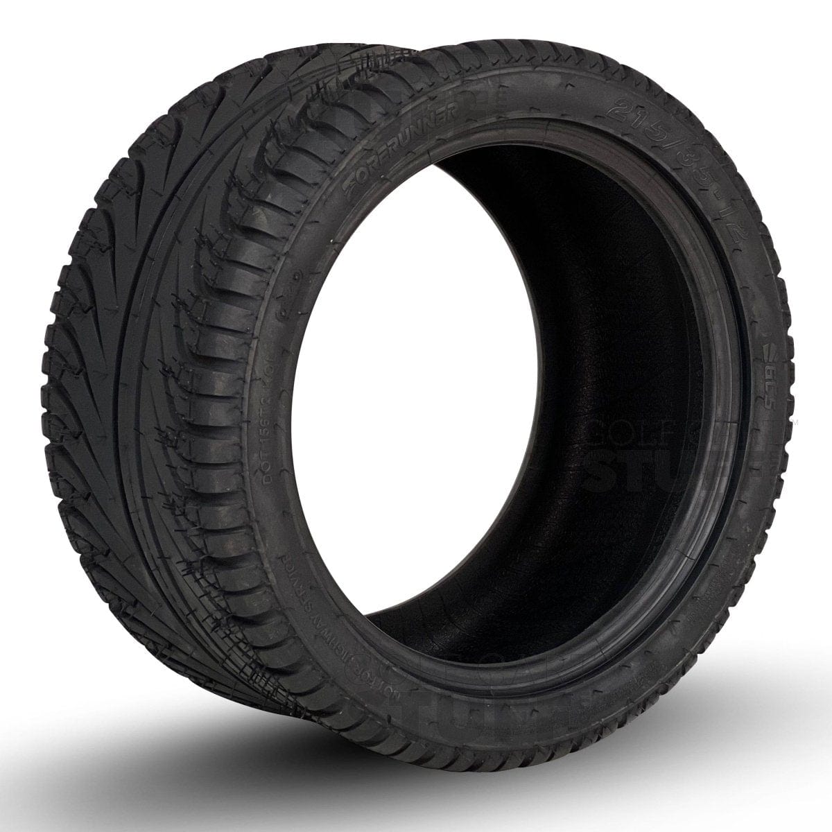GCS Forerunner 215/3512 Street/Turf Golf Cart Tires DOT Approved