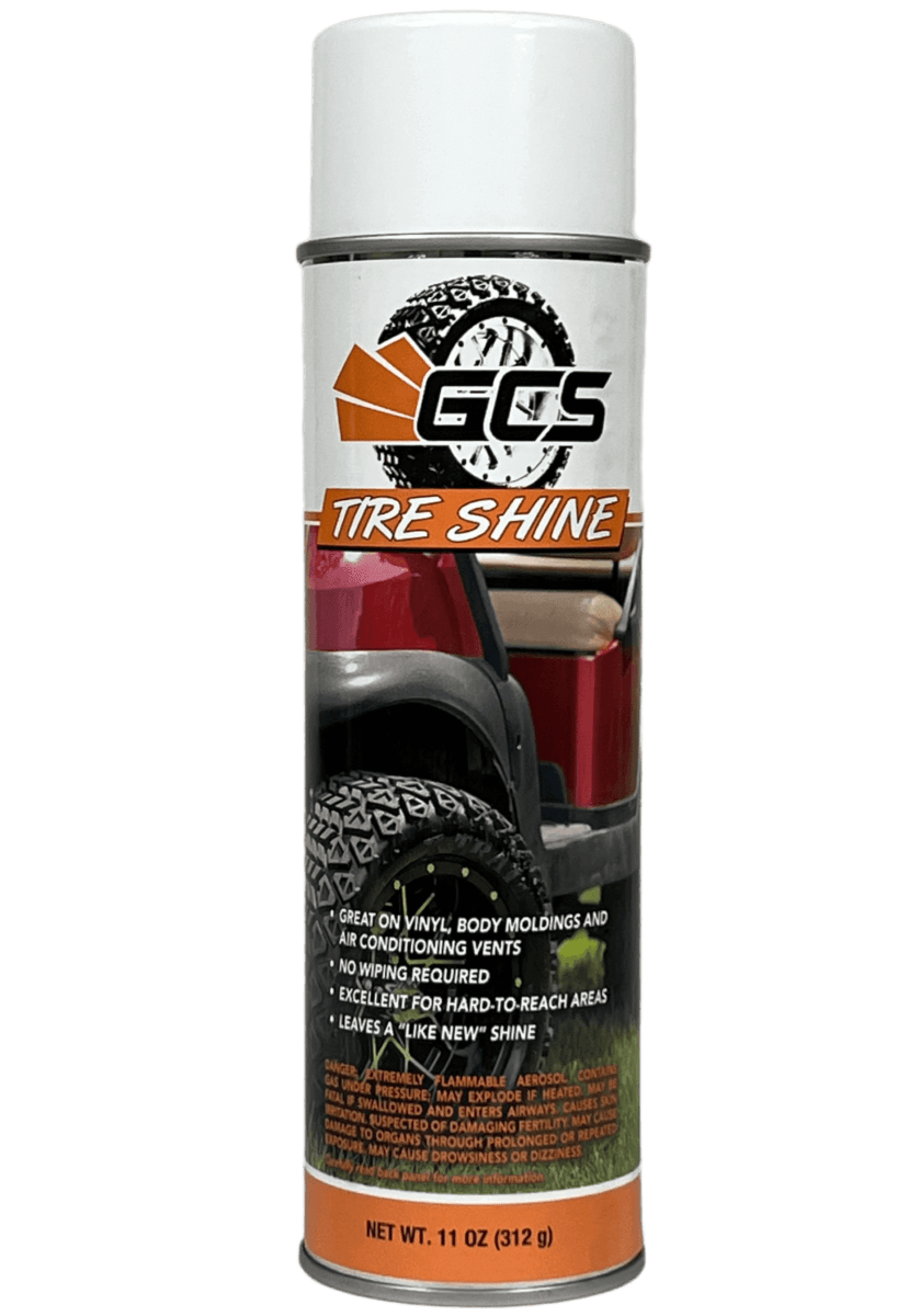 GCS™ Golf Cart Tire Shine Dressing and Plastic Golf Cart Cleaner 11