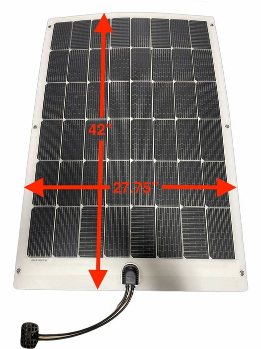 Golf Cart Solar Panel Kit with Charge Controller - 48 Volts - 120 Watt - GOLFCARTSTUFF.COM™
