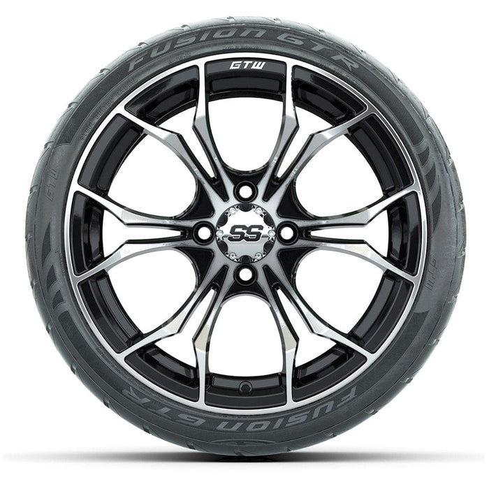 15" Spyder Wheels with Fusion GTR 215/40-R15 Street Tires - Set of 4⎮GTW® - Choose Your Finish