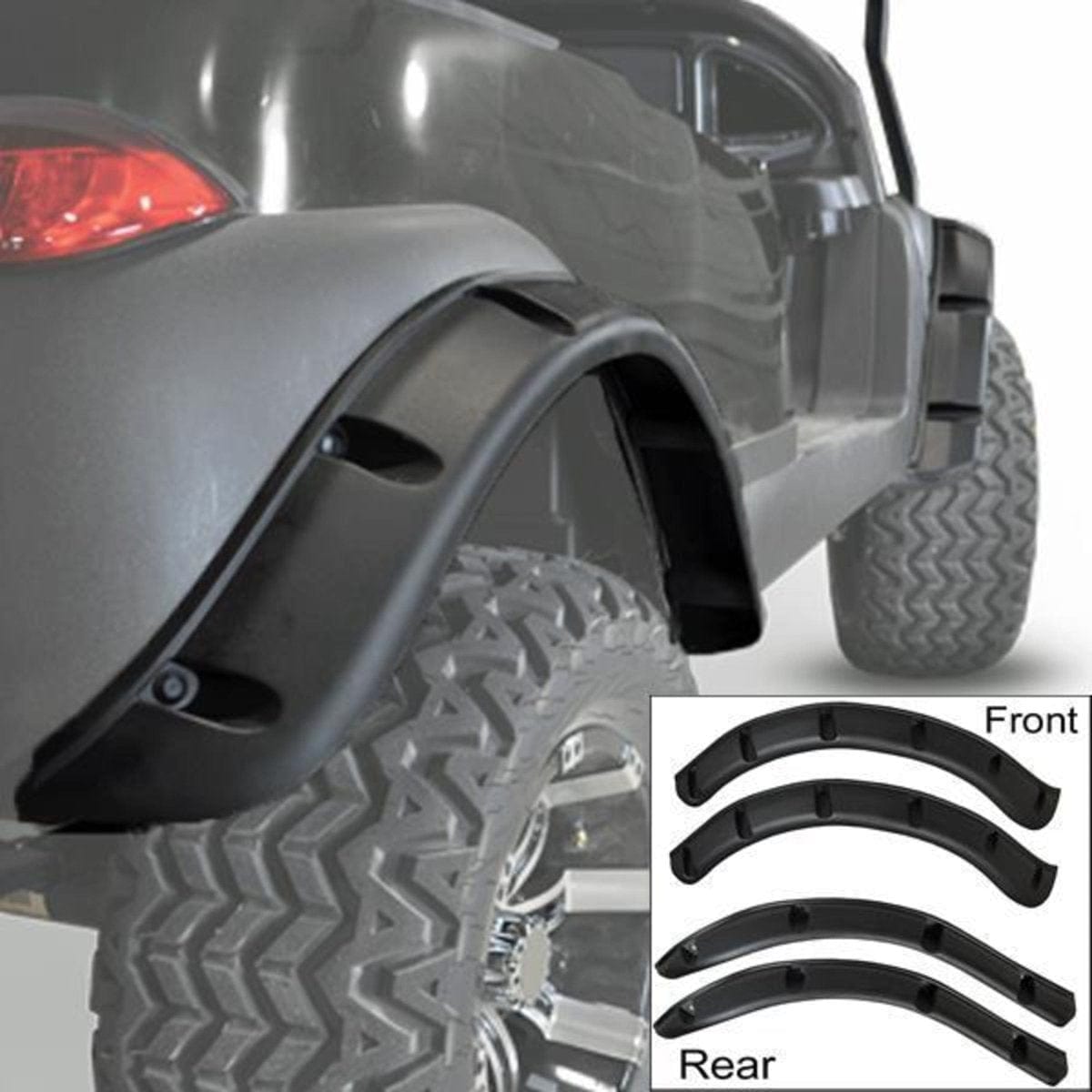 GTW Golf Cart Fender Flares Set for Club Car, EZGO, Yamaha