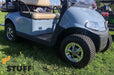 Kenda K500 18x8.5-8 Super Turf White and Black 4-Hole OEM Steel Golf Cart Wheel Tire Combination - Set of 4 (Fits all carts!) - GOLFCARTSTUFF.COM™