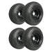 Kenda Super Turf K500 4-Hole Black Wheel and (18x8.50-8) Tire Combination - Set of 4 - GOLFCARTSTUFF.COM™