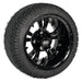 SPOOKY SALE! 10", 12", and 14" Gloss Black Vampire with GCS™ FORERUNNER Low Profile Street & Turf Tires - Choose your size! - GOLFCARTSTUFF.COM™