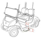 Yamaha G29 (Drive) Golf Cart Nerf Bars / Running Boards (set of 2) - GOLFCARTSTUFF.COM™