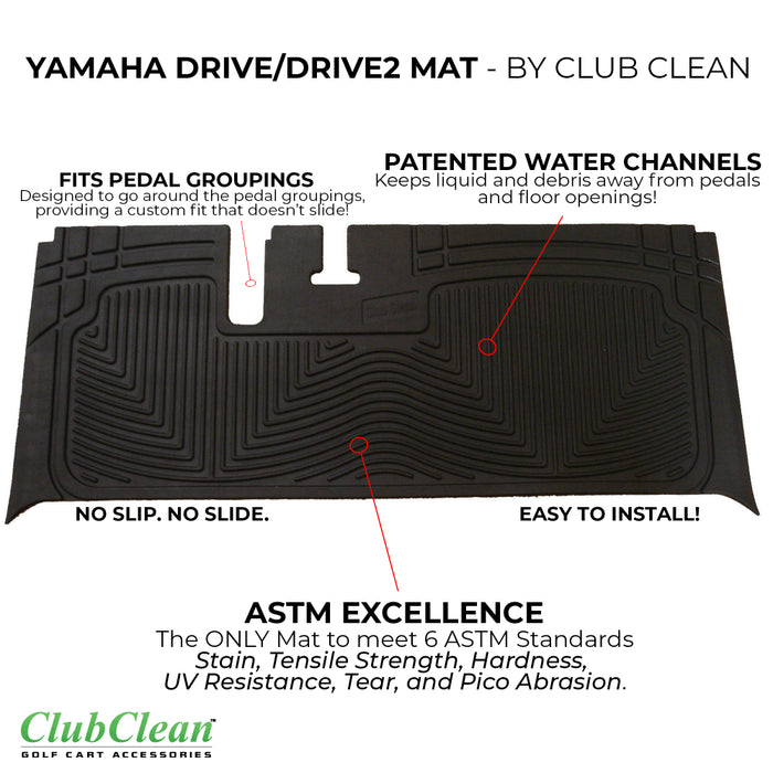 Xtreme Mats Yamaha Drive2 Golf Cart Mat Full Coverage Golf Cart Floor
