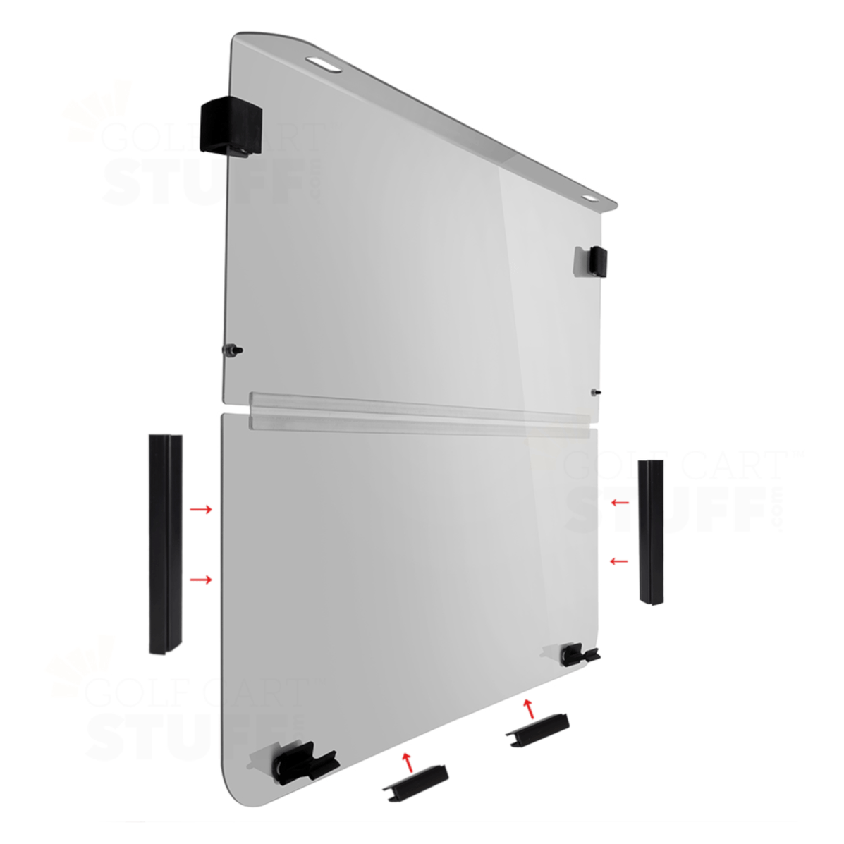 Yamaha Golf Cart Windshield GCS™ Impact Modified (Choose Model