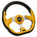 Yellow Club Sport Golf Cart Steering Wheel - 12.5" - GOLFCARTSTUFF.COM™